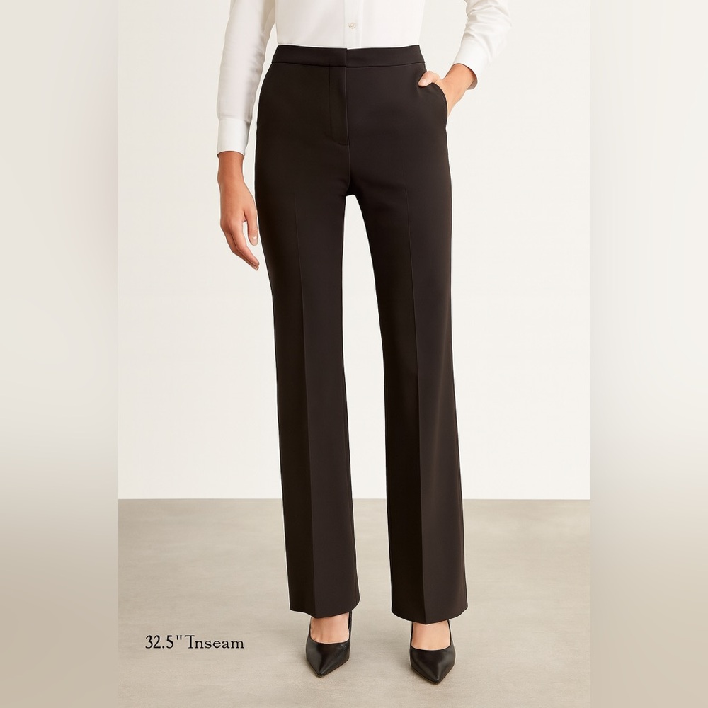 Lafayette 148 New York Women's Menswear Dress Pants, Brown, Size 10
